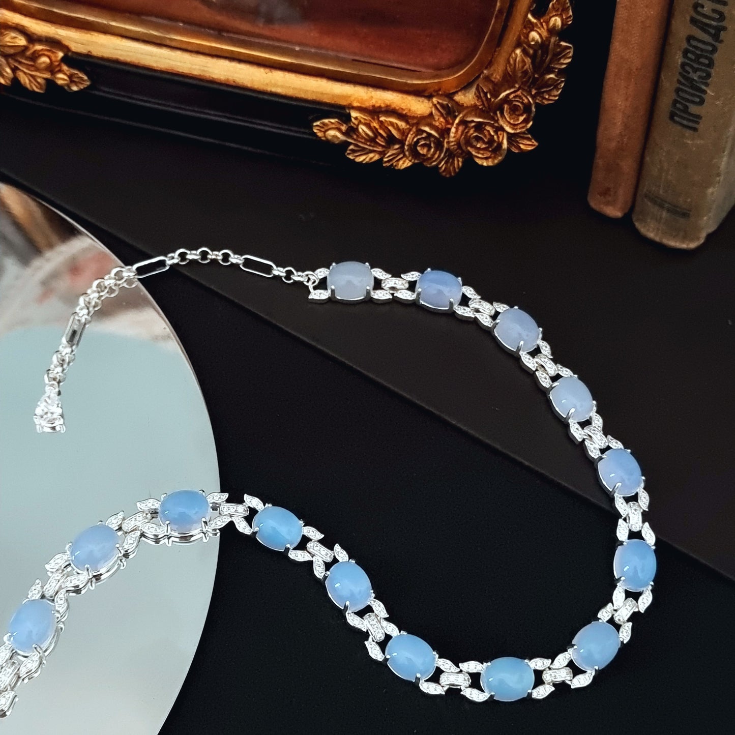 Blue Tear Necklace