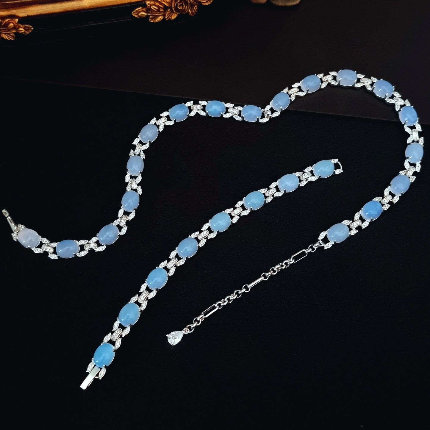 Blue Tear Necklace